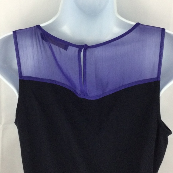 The Limited Sheer Shoulder Tie Waist Dress Sz S - Picture 8 of 11